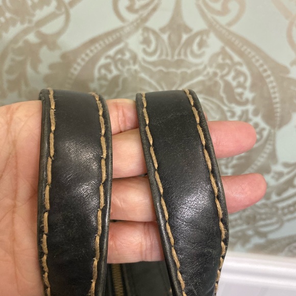 CHANEL Cross-stitch Handbag Black Leather BOX BAG - Picture 3 of 8